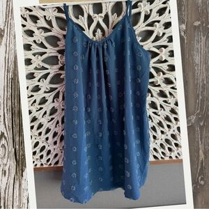 NWT Blue Flowy Tank Top